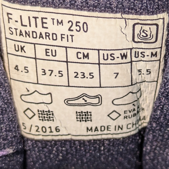 Inov8 Women’s Size 7 F-Lite 250 w/ Power Heel Purple Teal Running Shoes Sneakers - Picture 14 of 14